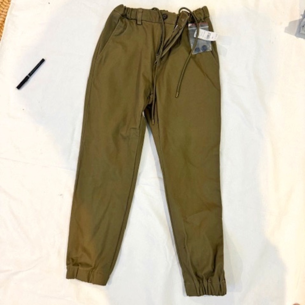 Brooks Brothers Cotton Olive Joggers 30 x 25 NWT!​​​​​​​​​​​​